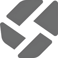 Минималистичный абстрактный логотип компании СимТур Инфо в серых тонах на белом фоне